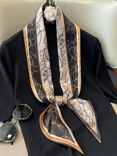 Retro Printed Long Square Scarf